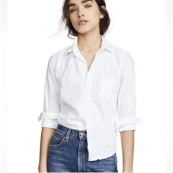 NWOT White cotton shirt - Picture 2 of 4